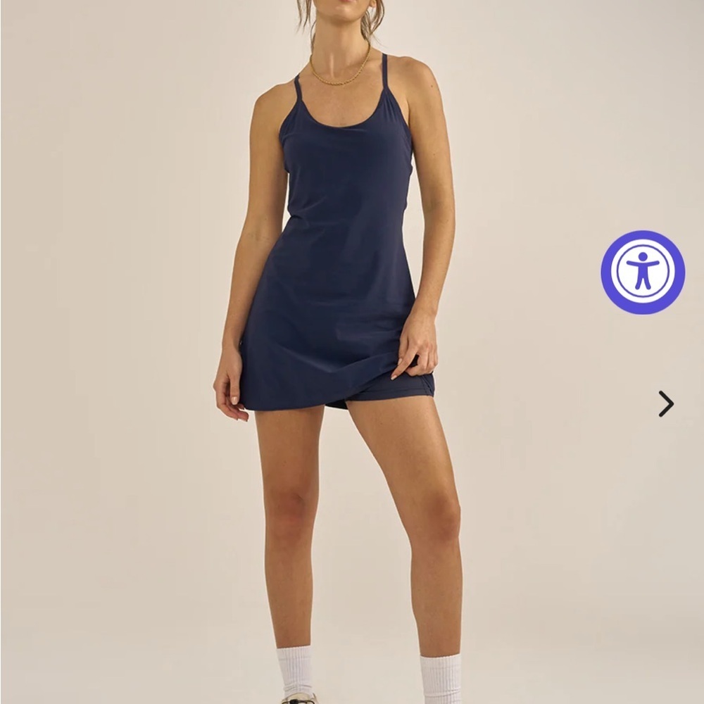 Outdoor Voices Navy Blue Athletic Dress Stylish NWOT